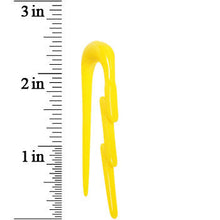 Load image into Gallery viewer, 0G Yellow Acrylic Lightning Bolt Taper
