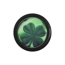 Load image into Gallery viewer, 00G Green Acrylic Four Leaf Clover Field Taper
