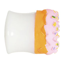 Load image into Gallery viewer, 9/16 Pink Frosted Doughnut Saddle Plug

