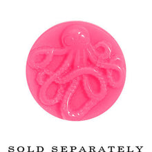 Load image into Gallery viewer, 0G Pink Acrylic Octopus Plug
