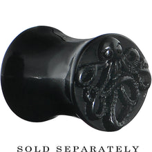 Load image into Gallery viewer, 0G Black Acrylic Octopus Plug
