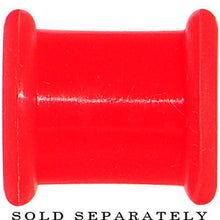 Load image into Gallery viewer, 0G Red Flexible Silicone Flat Spiral Plug
