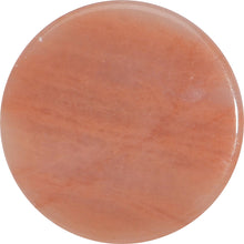Load image into Gallery viewer, 1 inch Semi-Precious Peach Jade Double Flare Stone Plug
