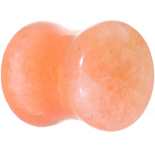 Load image into Gallery viewer, 00G Peach Jade Semi Precious Stone Saddle Plug Set
