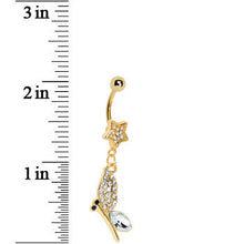 Load image into Gallery viewer, Gold Plated Twilight Star Butterfly Belly Ring
