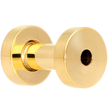 Load image into Gallery viewer, 8G Gold Plated Screw Fit Tunnel Set
