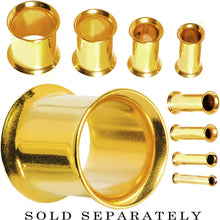 Load image into Gallery viewer, 10G Gold Plated Double Flare Tunnel

