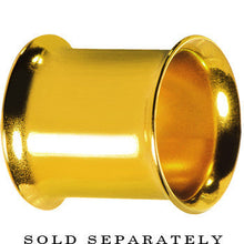 Load image into Gallery viewer, 10G Gold Plated Double Flare Tunnel
