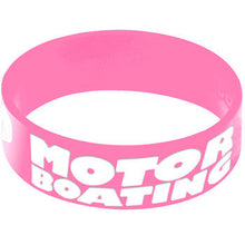 Load image into Gallery viewer, Pink White I Love Motor Boating Awareness for Breast Cancer Bracelet
