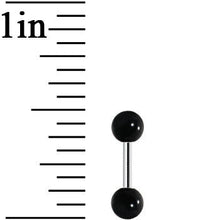 Load image into Gallery viewer, Black Acrylic Ball Cartilage Tragus Barbell
