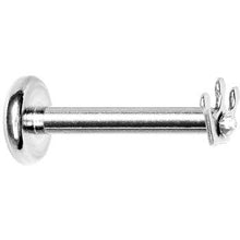 Load image into Gallery viewer, 16G Clear Gem Steel Crown Internally Threaded Labret Monroe
