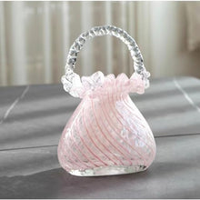Load image into Gallery viewer, Handmade Glass Purse Vase for Flowers
