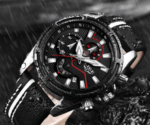 Load image into Gallery viewer, Waterproof Men's Sports  Watch With Leather Transparent Belts, Chronometers Day View Perfect Gift

