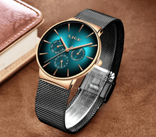 Load image into Gallery viewer, Men's Elegant Watch With  Stainless Steel Straps And Chronometers For Day And Date Display Unique Design Perfect Gift For Man And Women
