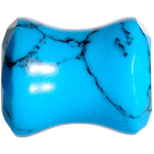 Load image into Gallery viewer, 0G Turquoise Semi Precious Stone Saddle Plug Set
