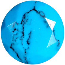 Load image into Gallery viewer, 0G Turquoise Semi Precious Stone Saddle Plug Set
