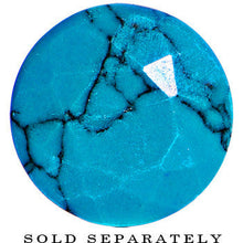 Load image into Gallery viewer, 4G Turquoise Semi Precious Stone Faceted Double Flare Plug
