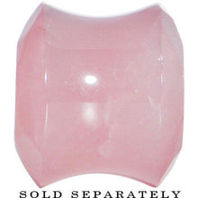 Load image into Gallery viewer, 4G Rose Flower Quartz Semi Precious Stone Faceted Double Flare Plug
