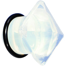 Load image into Gallery viewer, 1/2 Opalite Semi Precious Stone Pyramid Top Plug
