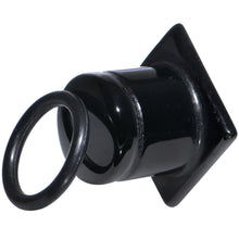 Load image into Gallery viewer, 1/2 Black Agate Semi Precious Stone Pyramid Top Plug
