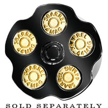 Load image into Gallery viewer, 7/8 Black Spinning Bullet Chamber Plug
