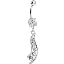 Load image into Gallery viewer, Crystalline Gem Journey Swirl Belly Ring
