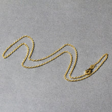 Load image into Gallery viewer, 14k Yellow Gold Round Cable Link Chain 1.5mm
