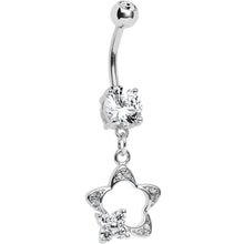 Load image into Gallery viewer, Crystalline Gem StarFlower Belly Ring
