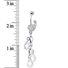 Load image into Gallery viewer, Crystalline Gem Raindrop Ice Belly Ring
