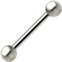 Load image into Gallery viewer, 14G Grade 23 Solid Titanium Barbell 1/2 4mm
