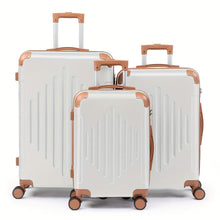 Load image into Gallery viewer, 3-Piece Hard Shell Luggage Set with TSA Lock – 20/24/28 Inch 360° Spinner Wheels
