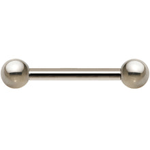 Load image into Gallery viewer, 16G Grade 23 Solid Titanium Barbell 5/16 3mm
