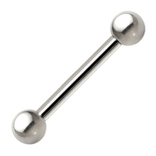 Load image into Gallery viewer, 16G Grade 23 Solid Titanium Barbell 5/16 3mm
