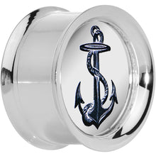 Load image into Gallery viewer, 7/8' Anchor's Away Reversible Mirror Screw Fit Plug
