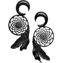 Load image into Gallery viewer, 0G Organic Areng Wood Dreamcatcher Hanger Plug Set
