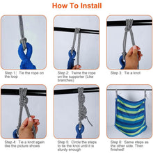 Load image into Gallery viewer, 440lbs Hanging Hammock with 2 Pillows
