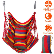 Load image into Gallery viewer, 440lbs Hanging Hammock with 2 Pillows
