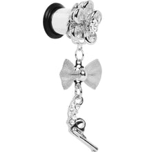 Load image into Gallery viewer, Clear Gem My Lady Flower Gun Dangle Plug Sizes 5mm to 12mm
