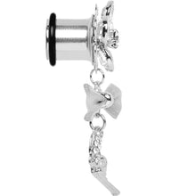 Load image into Gallery viewer, Clear Gem My Lady Flower Gun Dangle Plug Sizes 5mm to 12mm
