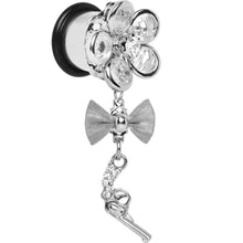 Load image into Gallery viewer, Clear Gem My Lady Flower Gun Dangle Plug Sizes 5mm to 12mm
