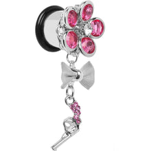 Load image into Gallery viewer, Pink Gem My Lady Flower Gun Dangle Plug Sizes 5mm to 12mm
