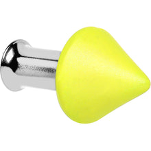 Load image into Gallery viewer, 4G Yellow Neon Cone Stainless Steel Plug
