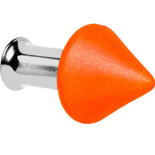 Load image into Gallery viewer, 4G Orange Neon Cone Stainless Steel Plug
