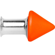 Load image into Gallery viewer, 2G Orange Neon Cone Stainless Steel Plug

