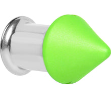 Load image into Gallery viewer, 0G Green Neon Cone Stainless Steel Plug
