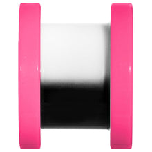 Load image into Gallery viewer, 00G Pink Neon Acrylic Modern Yin Yang Screw Fit Tunnel Plug
