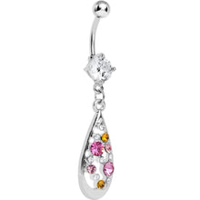 Load image into Gallery viewer, Multi-Color Gem Elegant Teardrop Dangle Belly Ring
