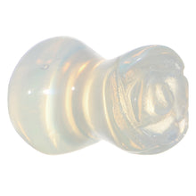 Load image into Gallery viewer, 2G Natural Opalite Blooming Flower Stone Saddle Plug
