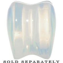 Load image into Gallery viewer, 9/16  Natural Opalite Sweet Heart Stone Saddle Plug
