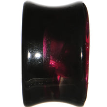 Load image into Gallery viewer, 18mm Black Acrylic Pink Metallic Rose Flower Plug
